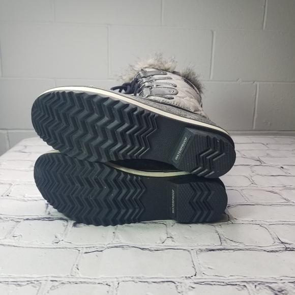 Sorel Tofini tall waterproof gray faux fur boots - Picture 11 of 15